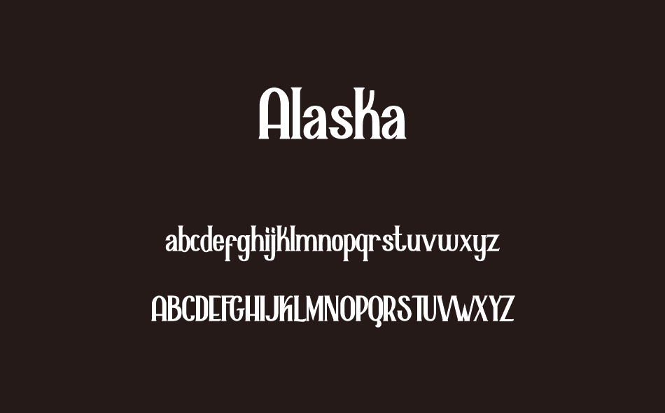 Alaska font