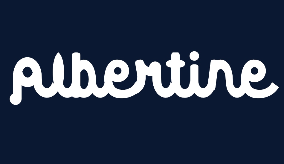 Albertine font big