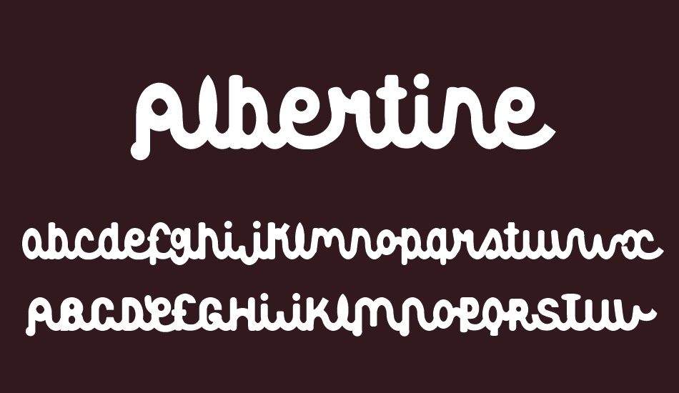 Albertine font