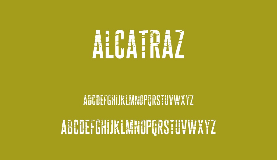 ALCATRAZ font