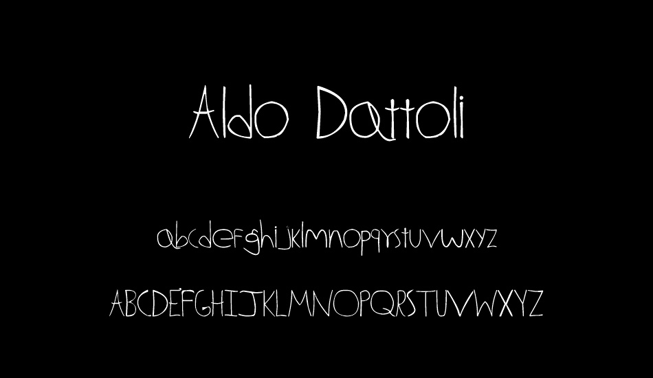 Aldo Dattoli font