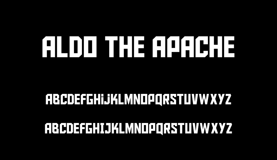 Aldo the Apache font