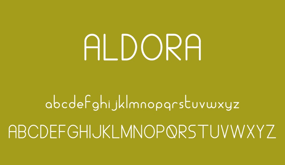 ALDORA font
