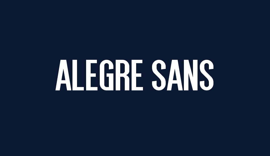 Alegre Sans font big