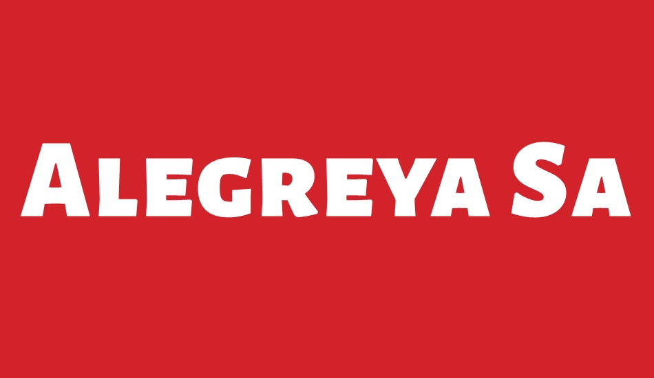 Alegreya Sans SC Black font big