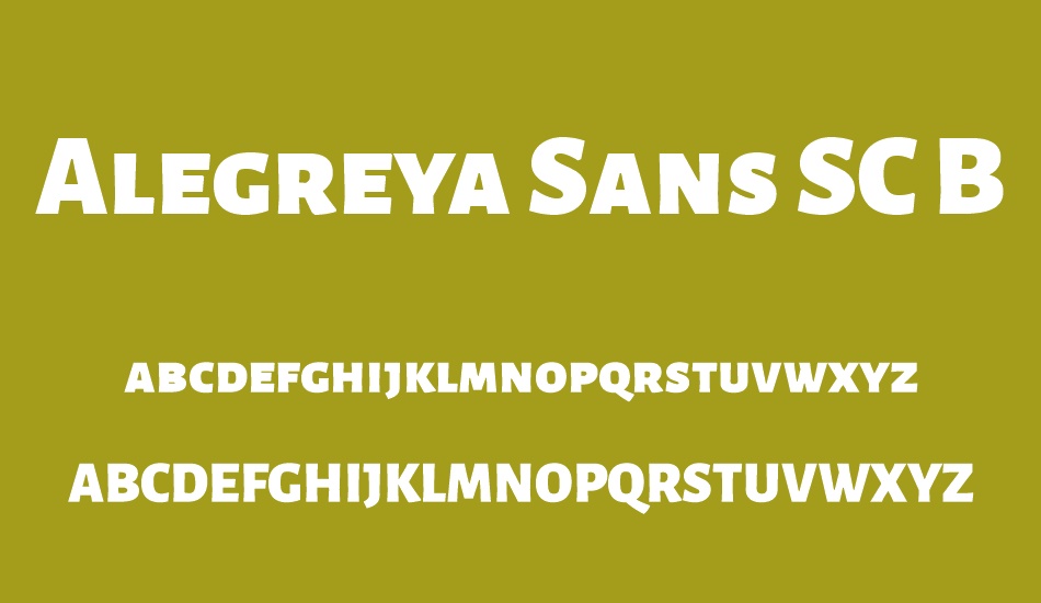 Alegreya Sans SC Black font