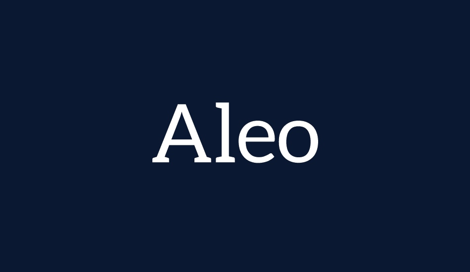 Aleo font big