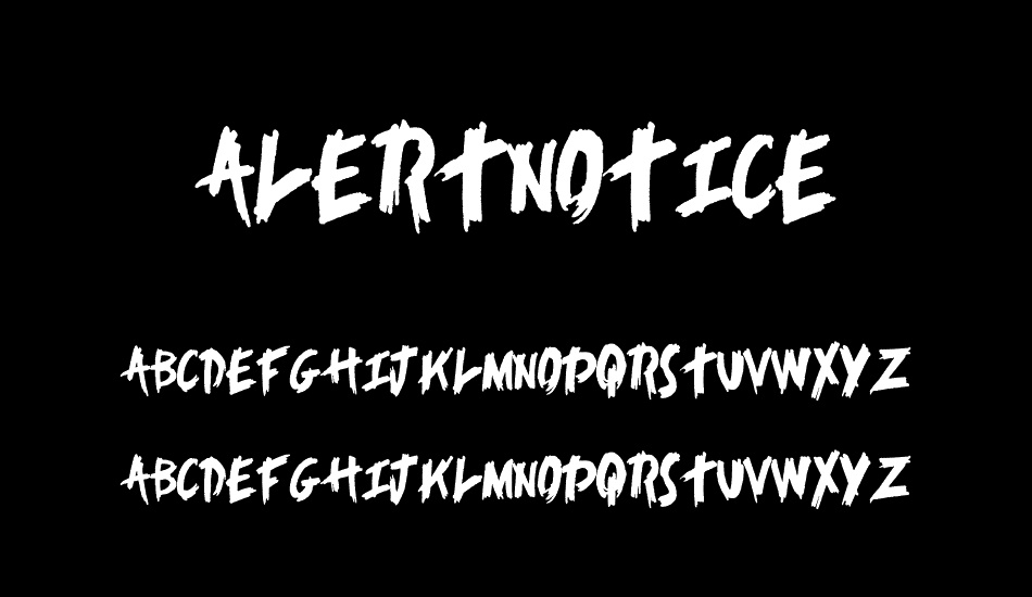 AlertNotice font