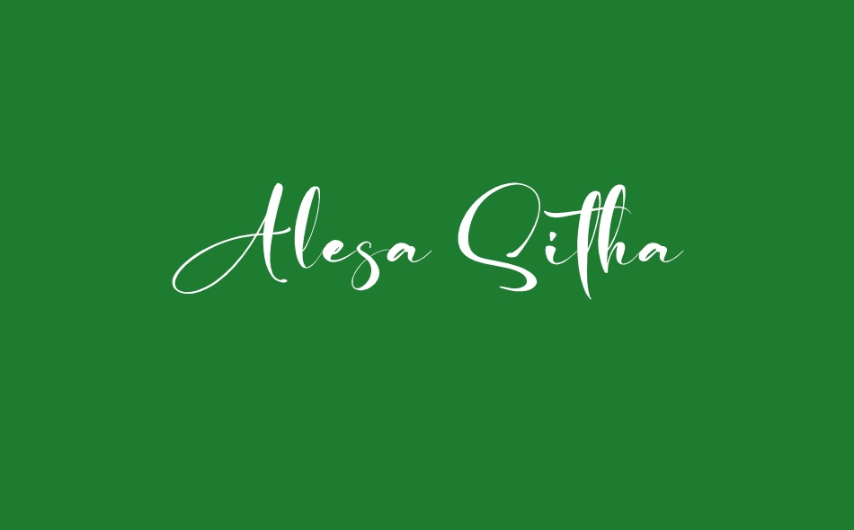 Alesa Sitha font big