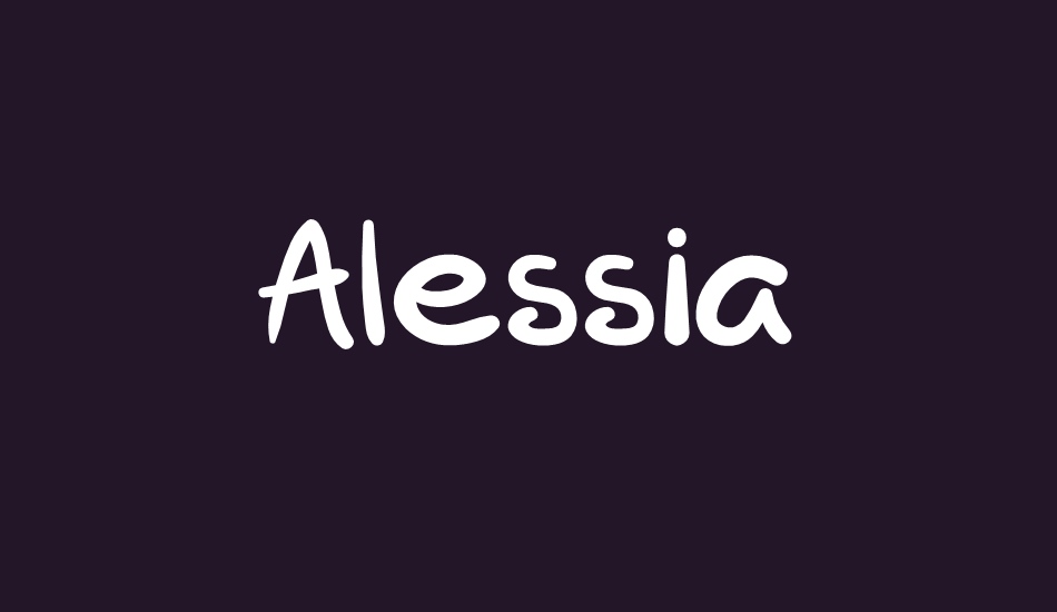 alessia font big