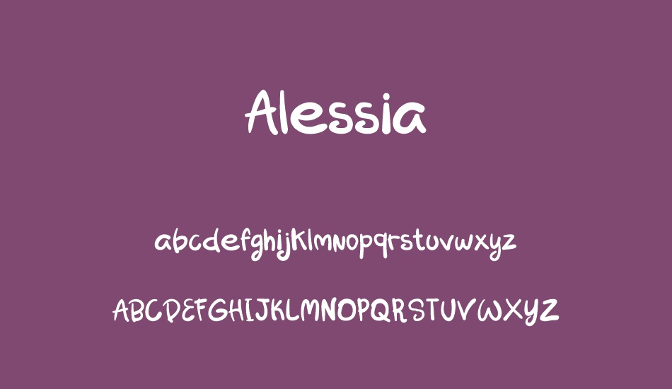 alessia font