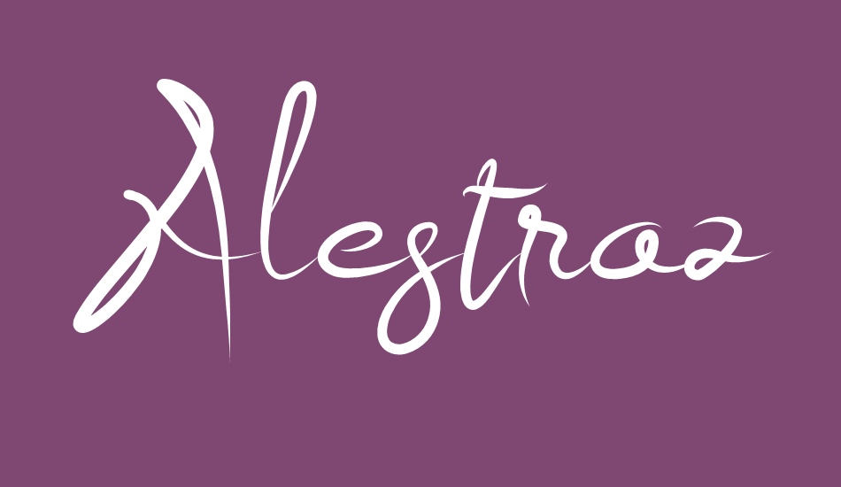 Alestraza font big