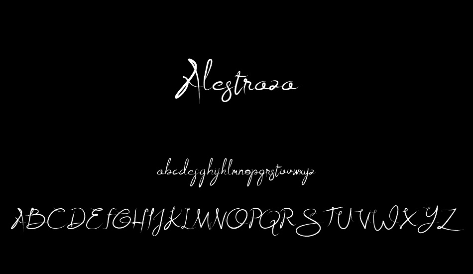 Alestraza font