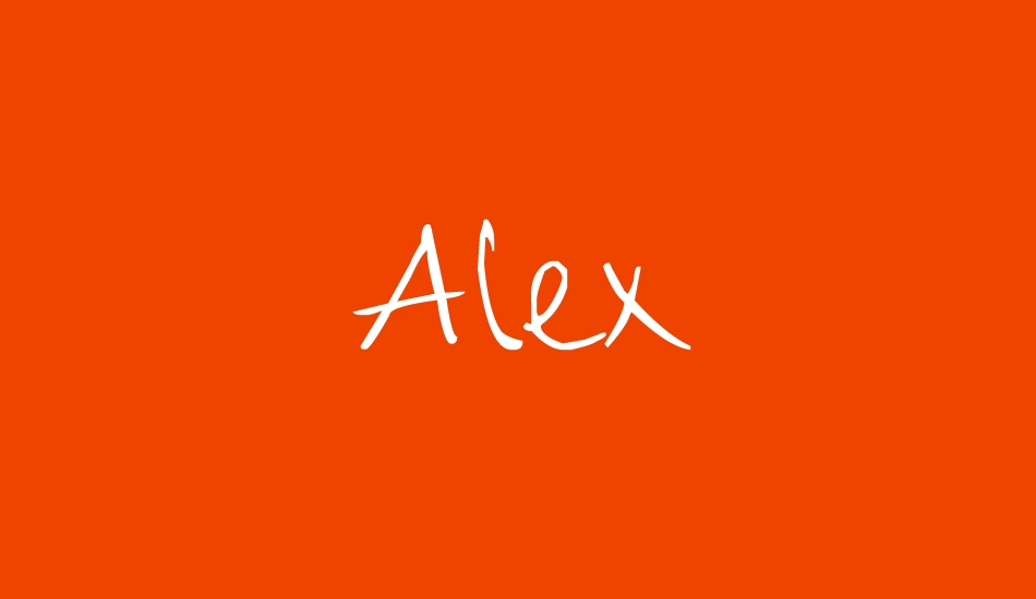 Alex font big