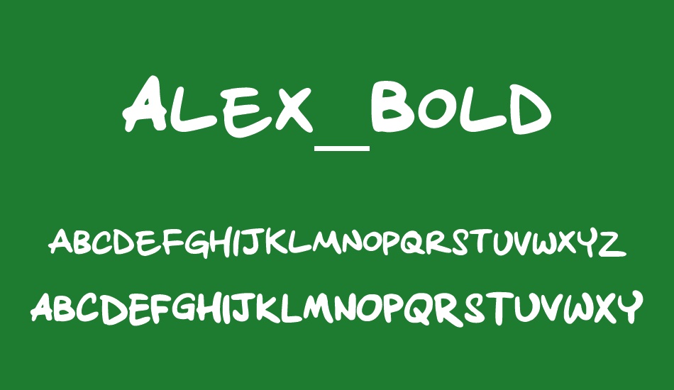 Alex_Bold font