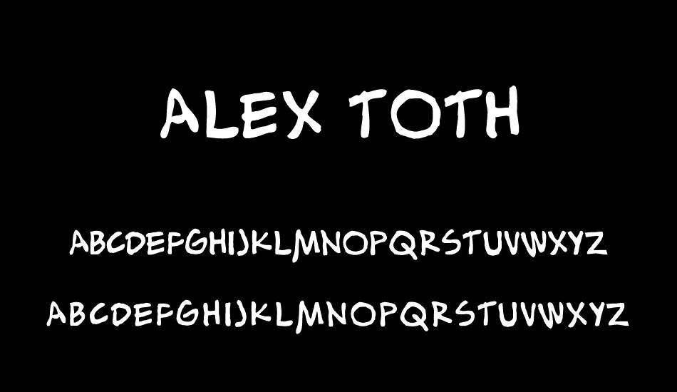 Alex Toth font