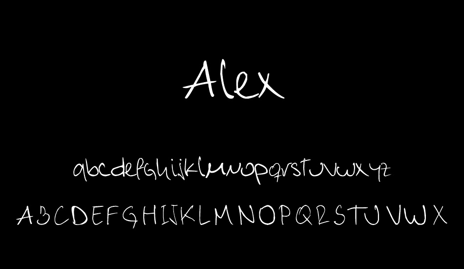 Alex font