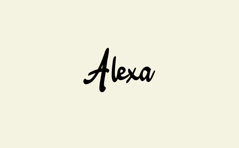 Alexa font big