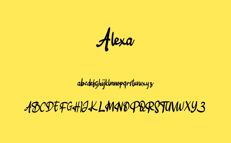 Alexa font