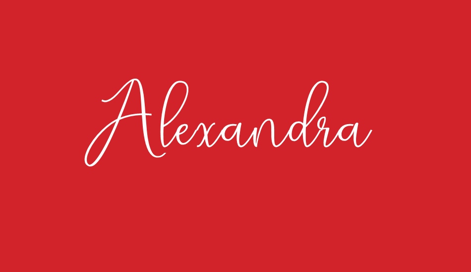 Alexandra Demo font big