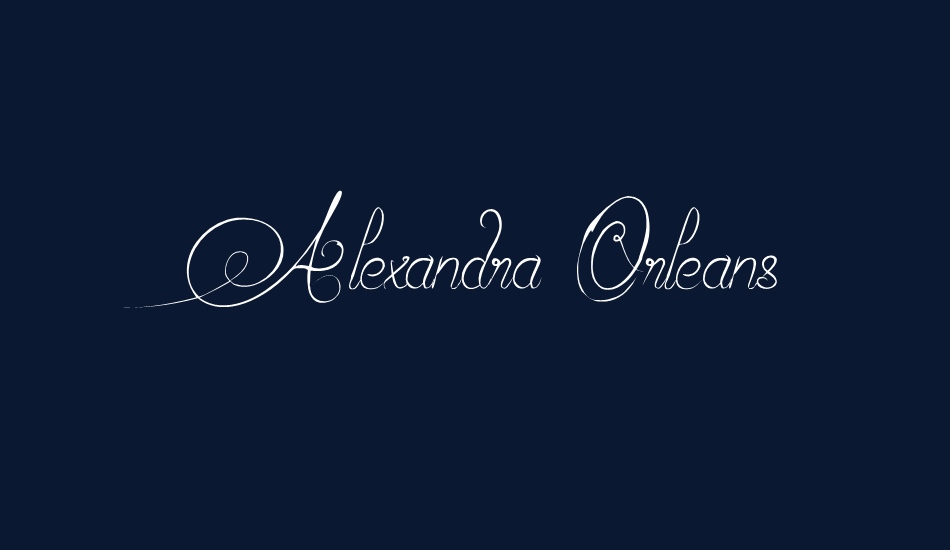 Alexandra Orleans font big