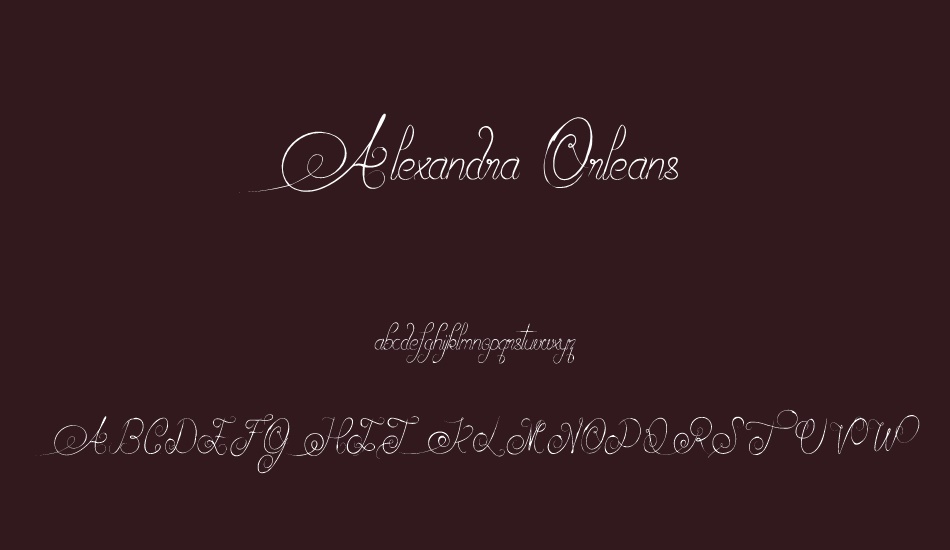Alexandra Orleans font