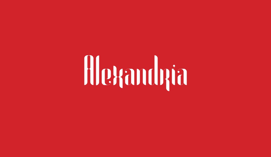 Alexandria font big