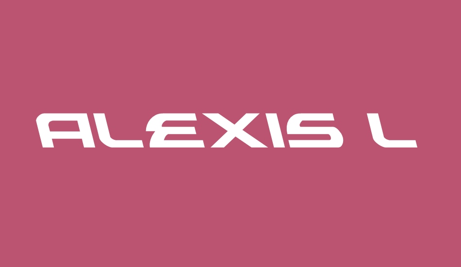 Alexis Leftalic font big