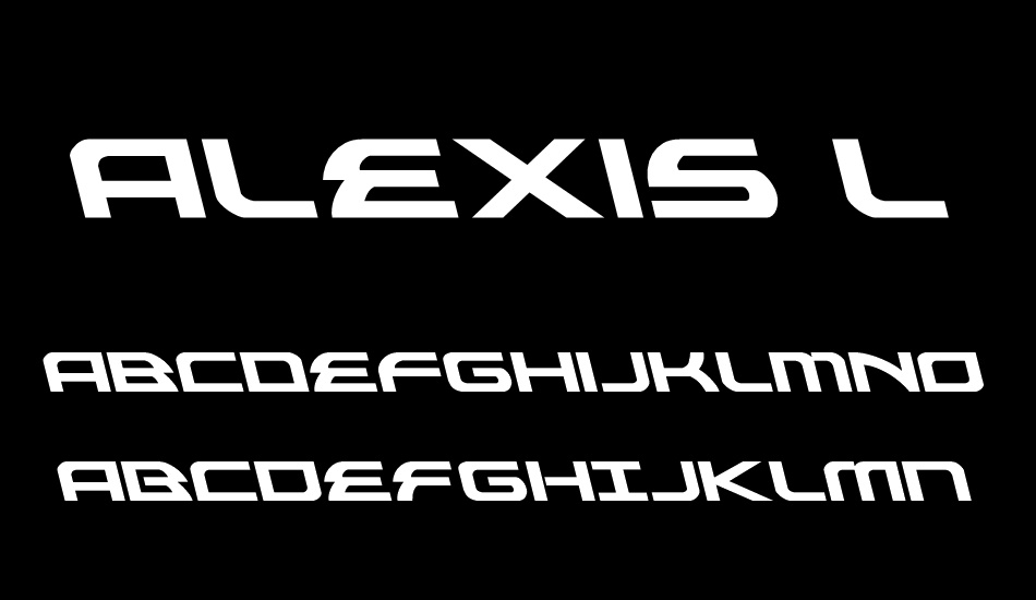 Alexis Leftalic font