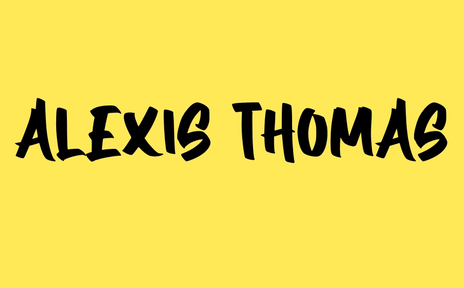 Alexis Thomas font big