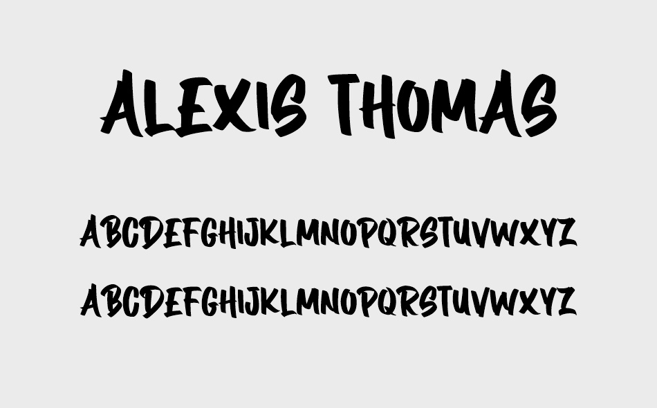 Alexis Thomas font