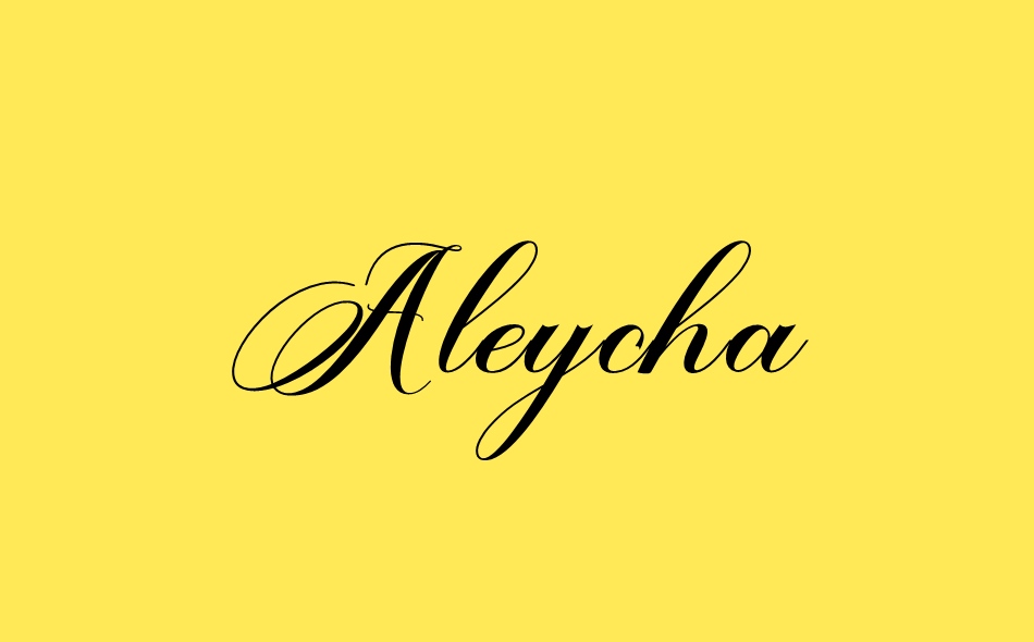 Aleycha font big