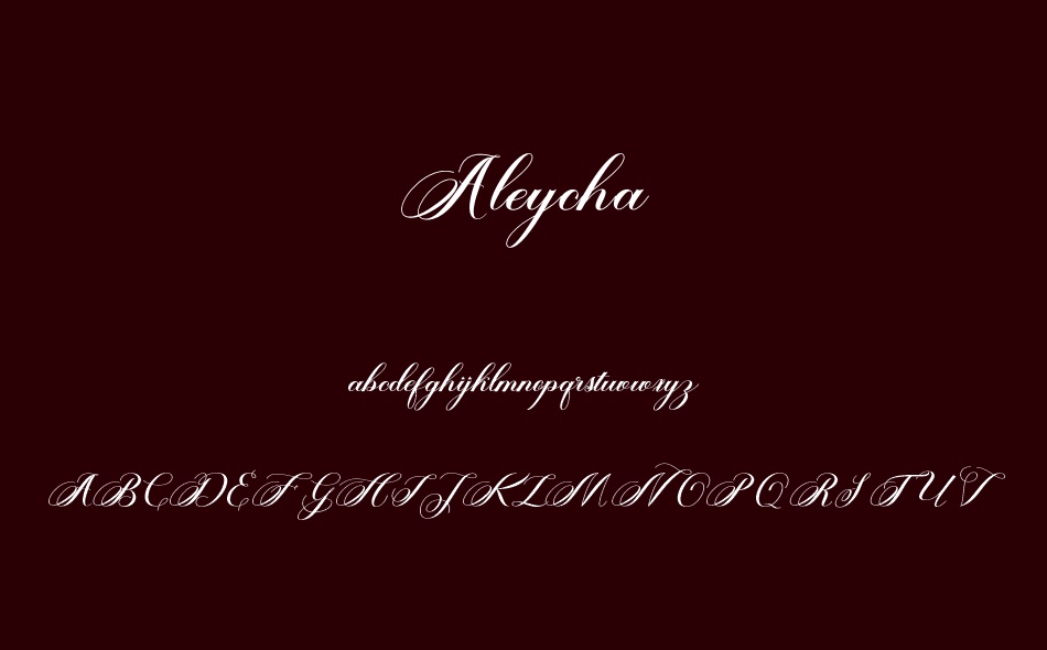 Aleycha font