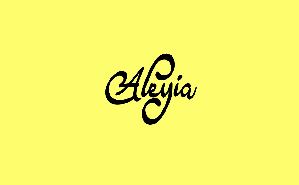 Aleyia font big