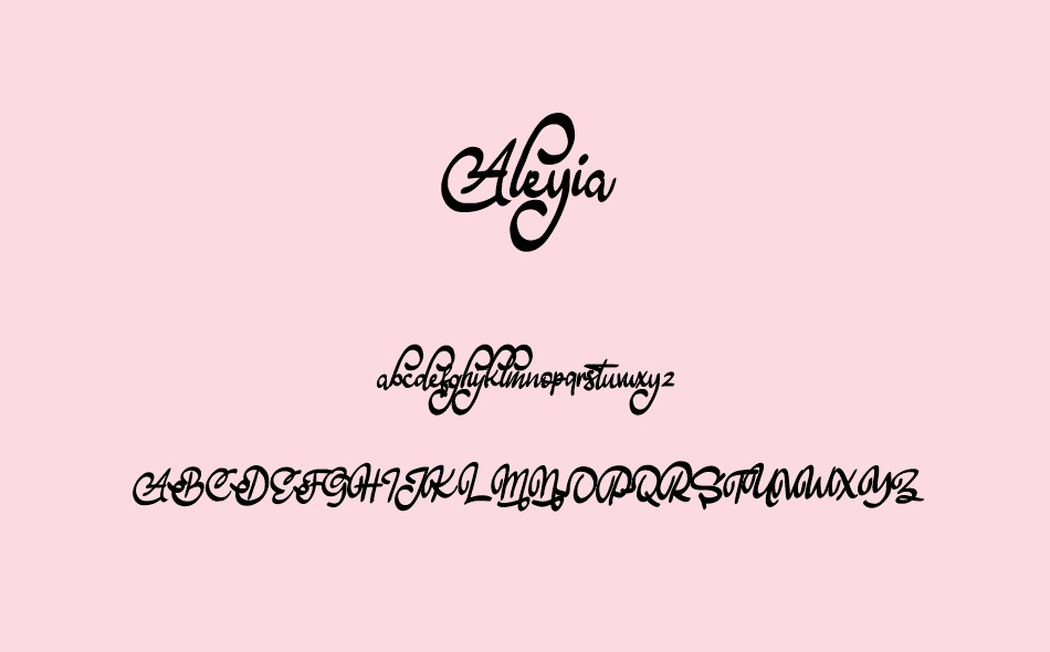 Aleyia font