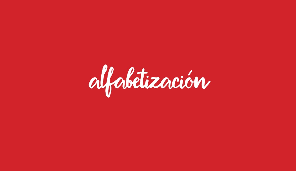 Alfabetización font big