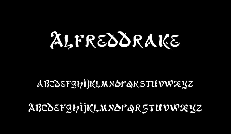 AlfredDrake font