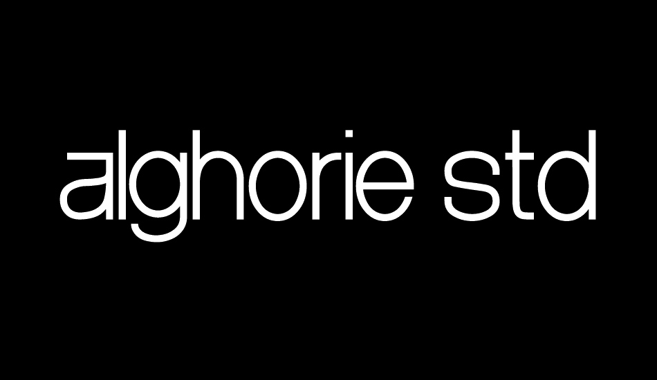 alghorie std font big