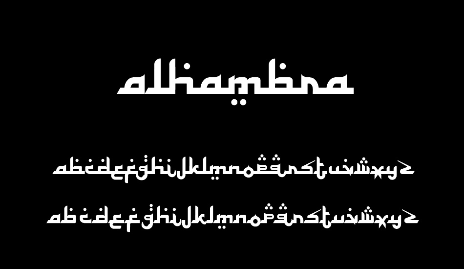 Alhambra font