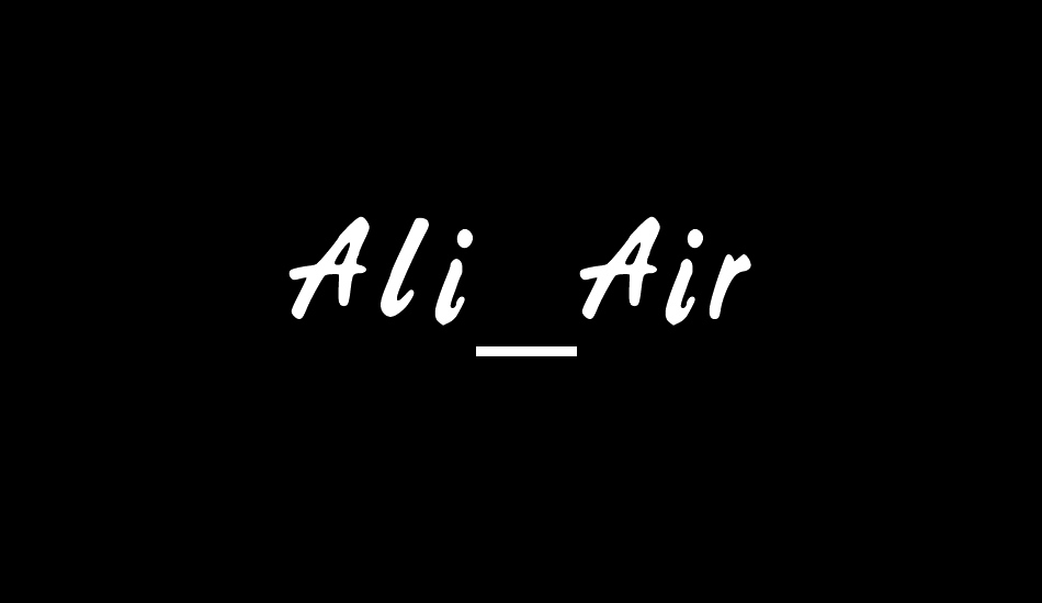 Ali_Air font big