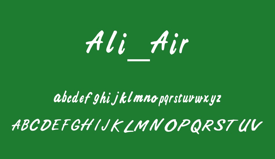 Ali_Air font