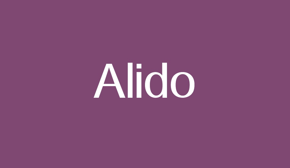 Alido font big