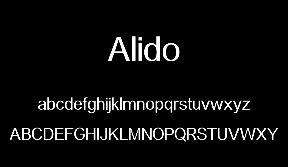 Alido font