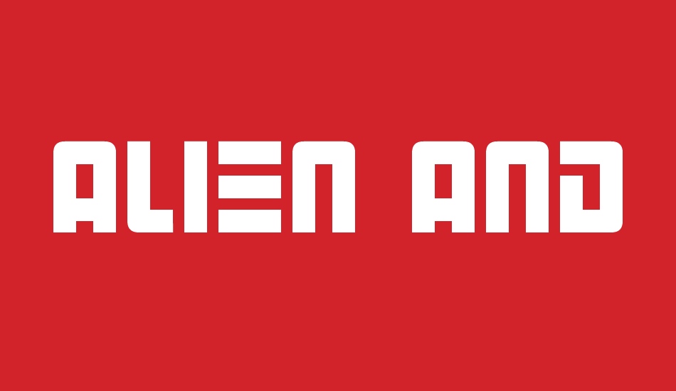 Alien Android font big