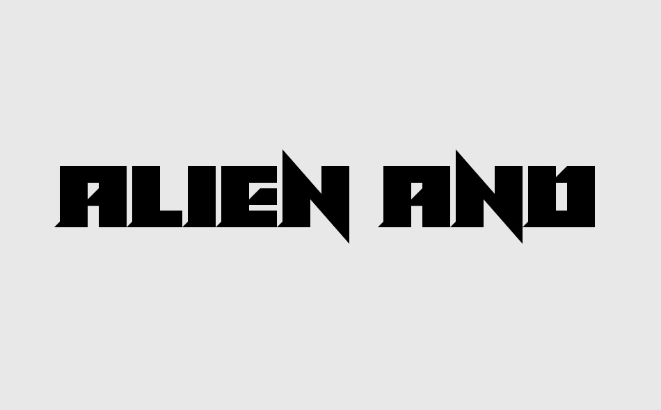 Alien Androids font big