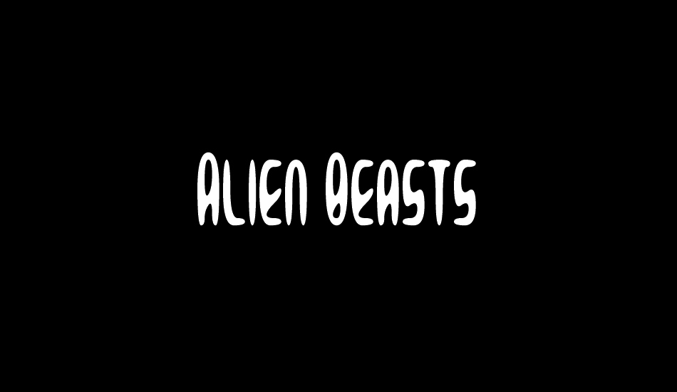 Alien Beasts font big
