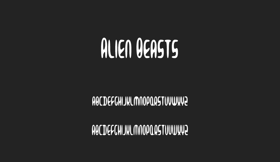 Alien Beasts font