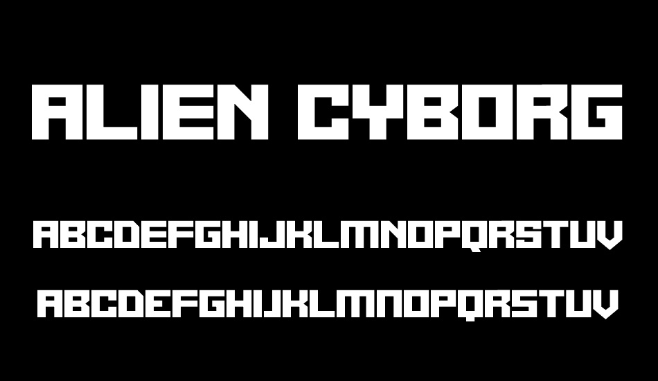Alien Cyborg font