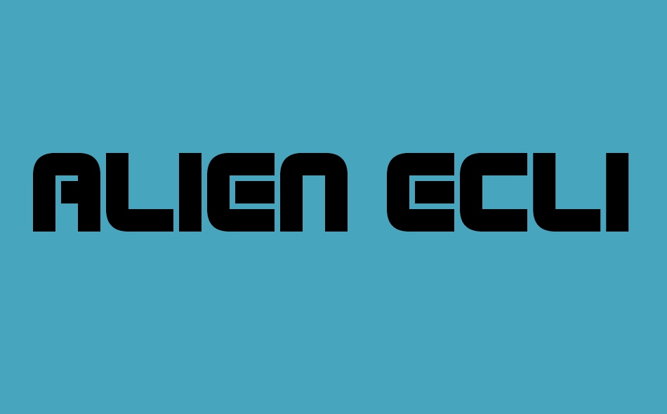 Alien Eclipse font big