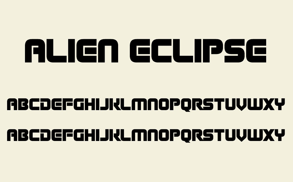 Alien Eclipse font